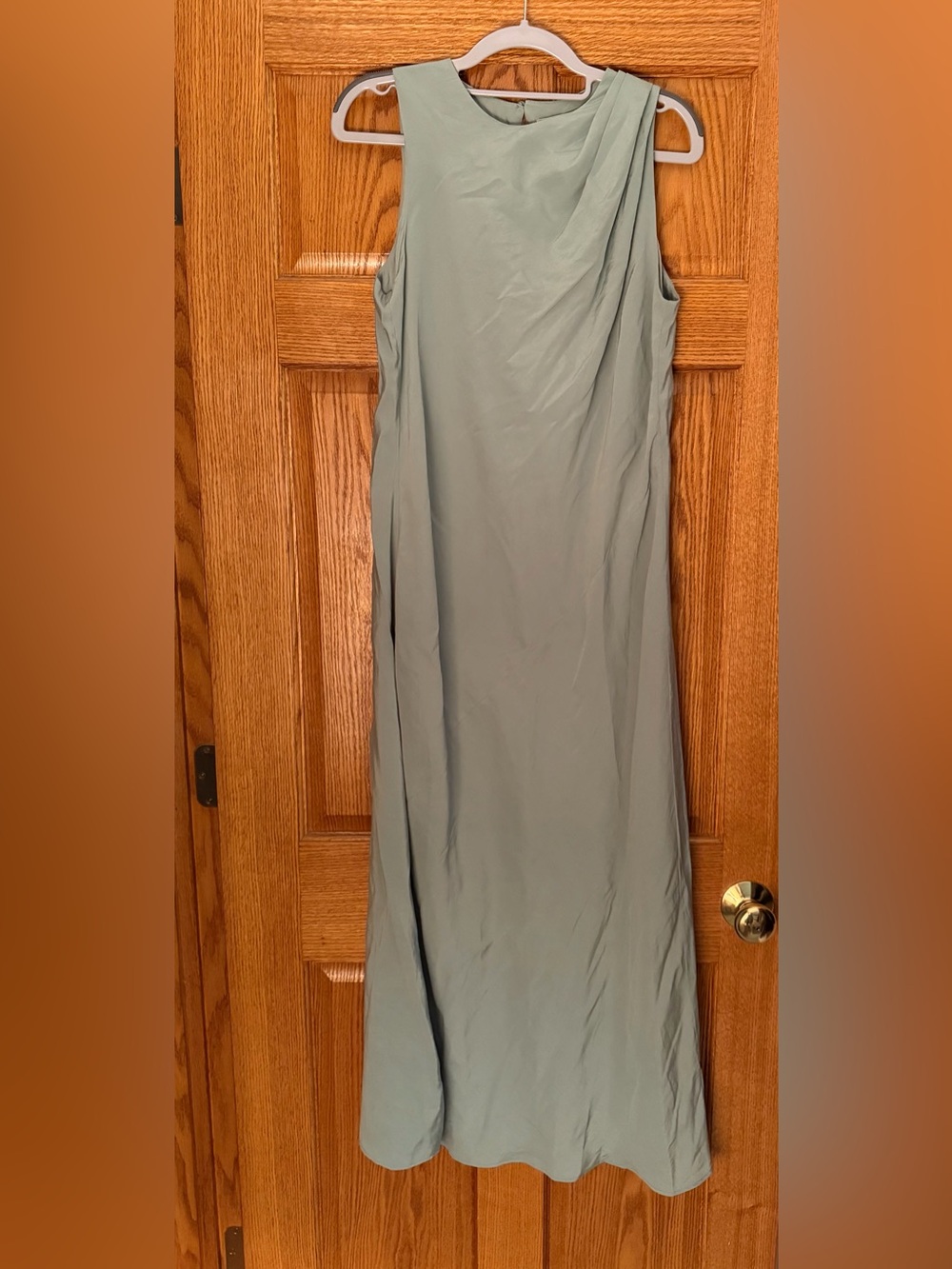 A&F High Neck Column Maxi Dress